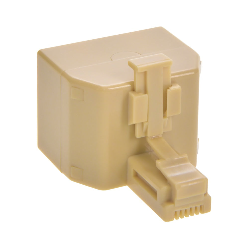 RJ12 1M/2F T Adapter Beige