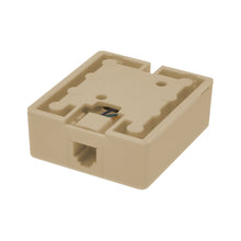 RJ11 Modular Single Port Surface Mount Jack Ivory