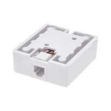 RJ45 Modular Single Port Surface Mount Jack White