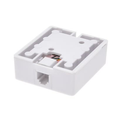 RJ45 Modular Single Port Surface Mount Jack White
