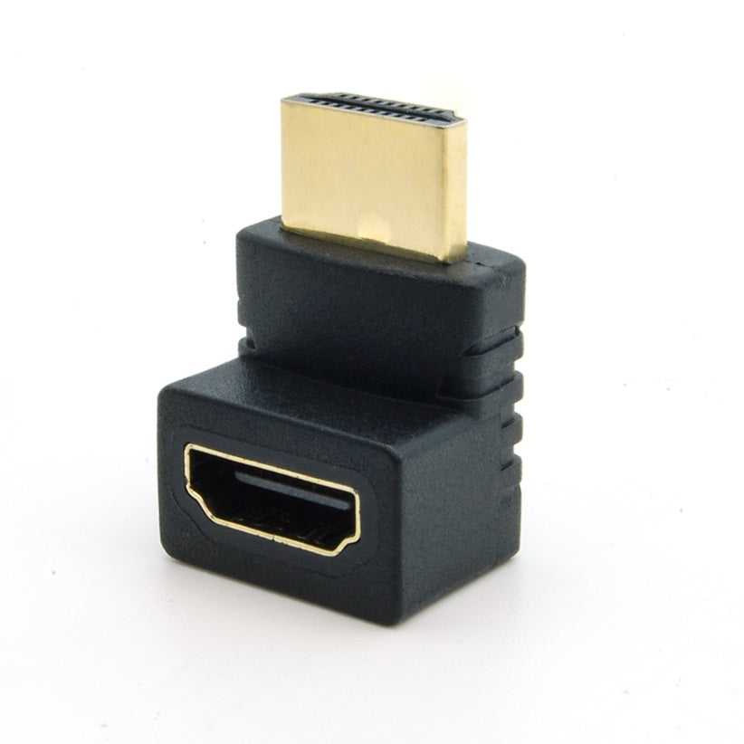 HDMI M/F 90 Degree Adapter Gold Plated