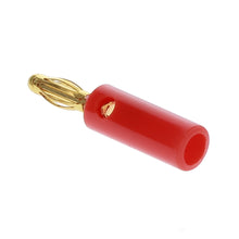 Banana Plug Gold Plated Plastic Red