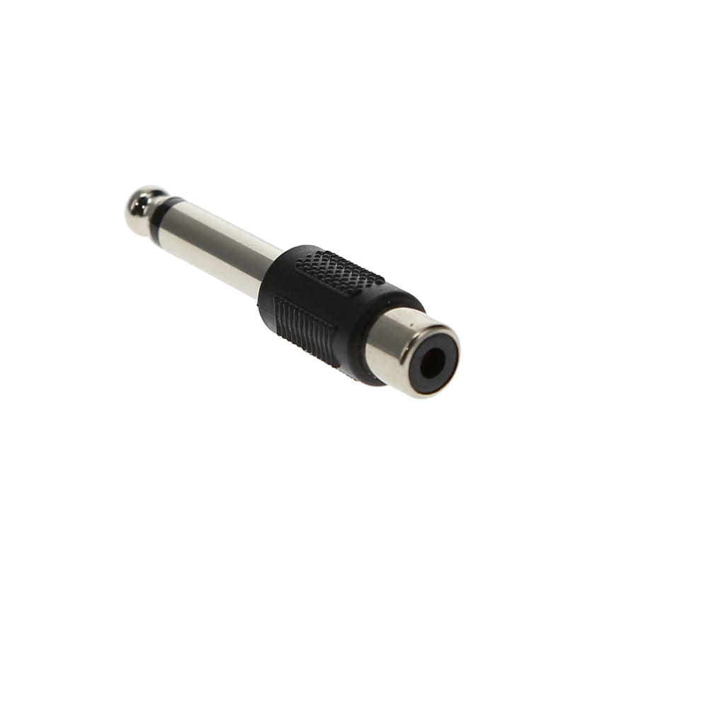 1/4 inch Mono Plug to RCA Jack Adapter