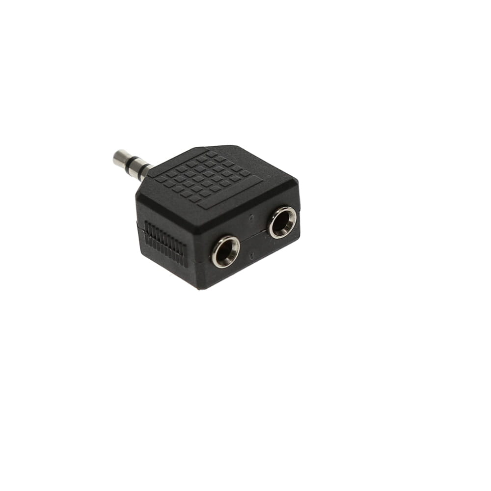 3.5mm Stereo Plug to Dual 3.5mm Stereo Jack Adapter