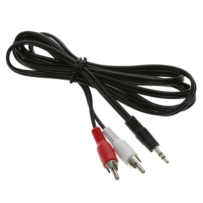 6Ft 3.5mm Stereo Plug to 2xRCA-M Cable
