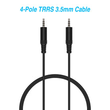 3Ft 3.5mm 4-Pole M/M Stereo TRRS Audio Cable