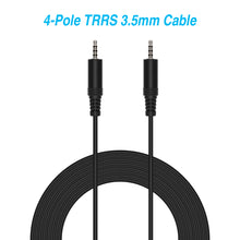 25Ft 3.5mm 4-Pole M/M Stereo TRRS Audio Cable