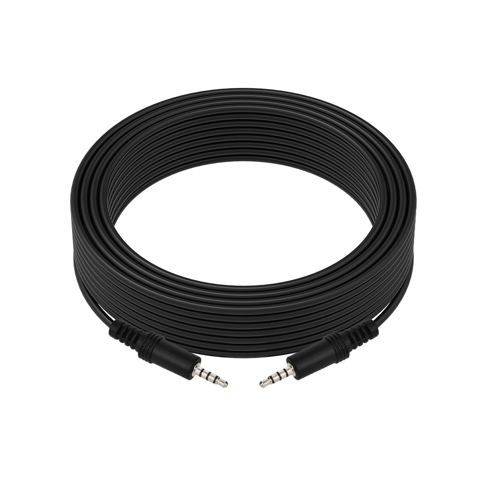 50Ft 3.5mm 4-Pole M/M Stereo TRRS Audio Cable