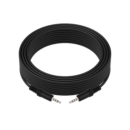 50Ft 3.5mm 4-Pole M/M Stereo TRRS Audio Cable