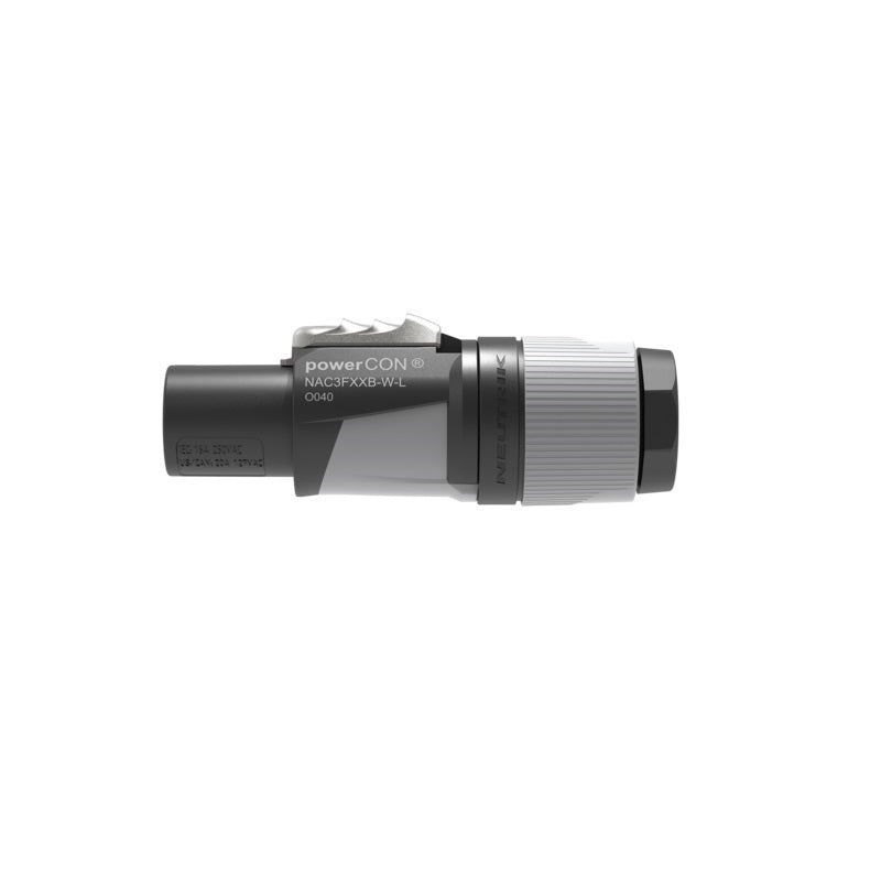 Neutrik Professional PowerCON "OUT" Connector Gray NAC3FXXB-W-L  (For 10 - 16 mm cable)