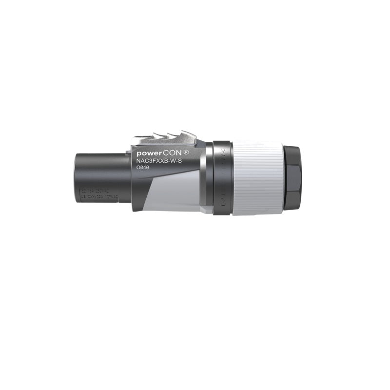 Neutrik Professional PowerCON "OUT" Connector Gray NAC3FXXB-W-S  (For 6 - 12 mm cable)