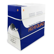 1000Ft RG6 CMR CCS Quad Shield Coax Cable White