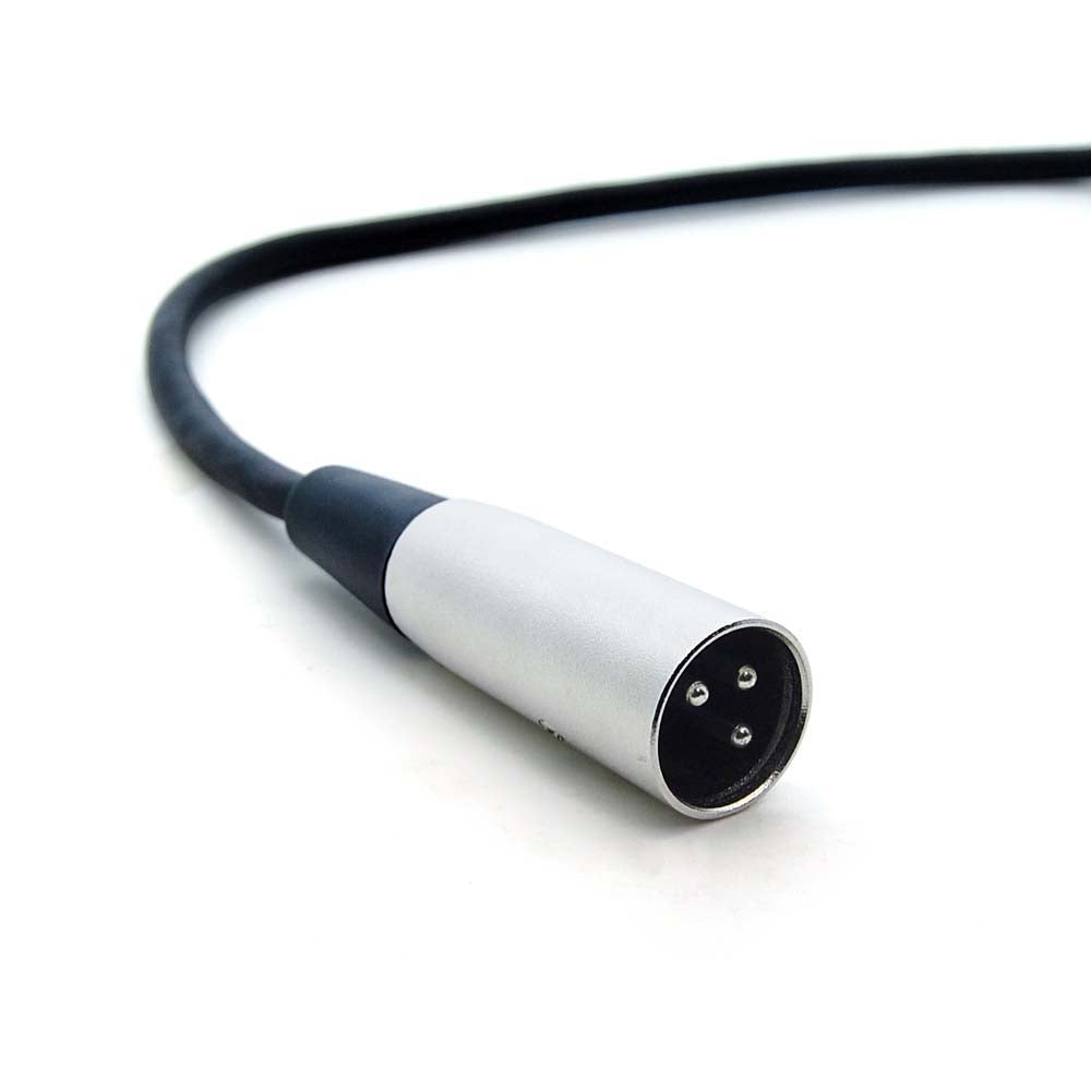 25Ft XLR 3P Male to 1/4" Unbalanced Microphone Cable