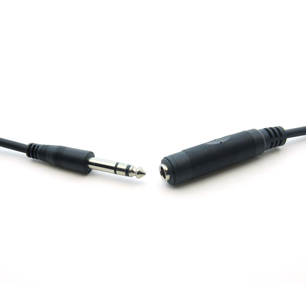 10Ft 1/4" Stereo Male/Female cable