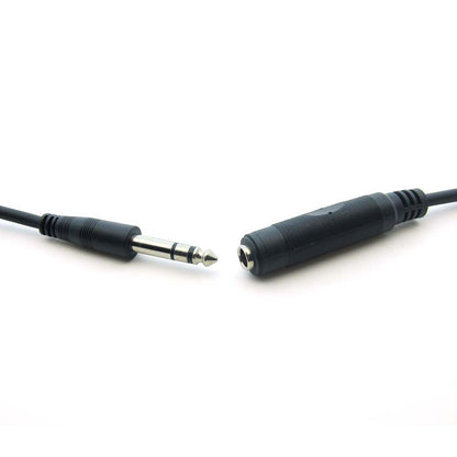 10Ft 1/4" Stereo Male/Female cable