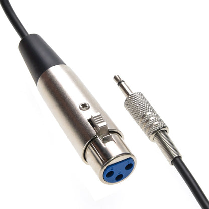 25Ft XLR Female to 3.5mm Mono Male Cable