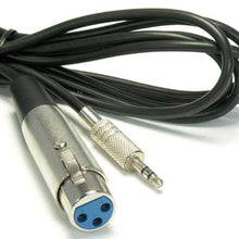 10Ft XLR Female to 3.5mm Stereo TRS (Balanced Audio) Male Cable