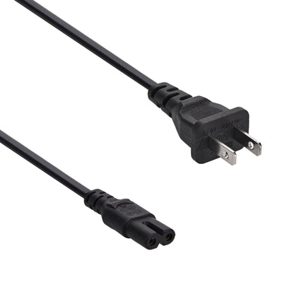8Ft 2-Prong Figure-8 Power Cord 18/2