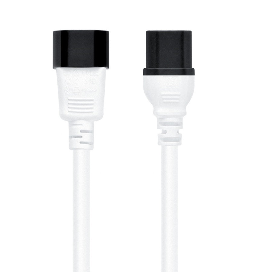 6Ft Power Cord C14 to C15 White/ SJT 14/3