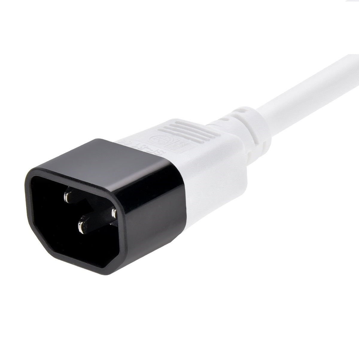 6Ft Power Cord C14 to C15 White/ SJT 14/3