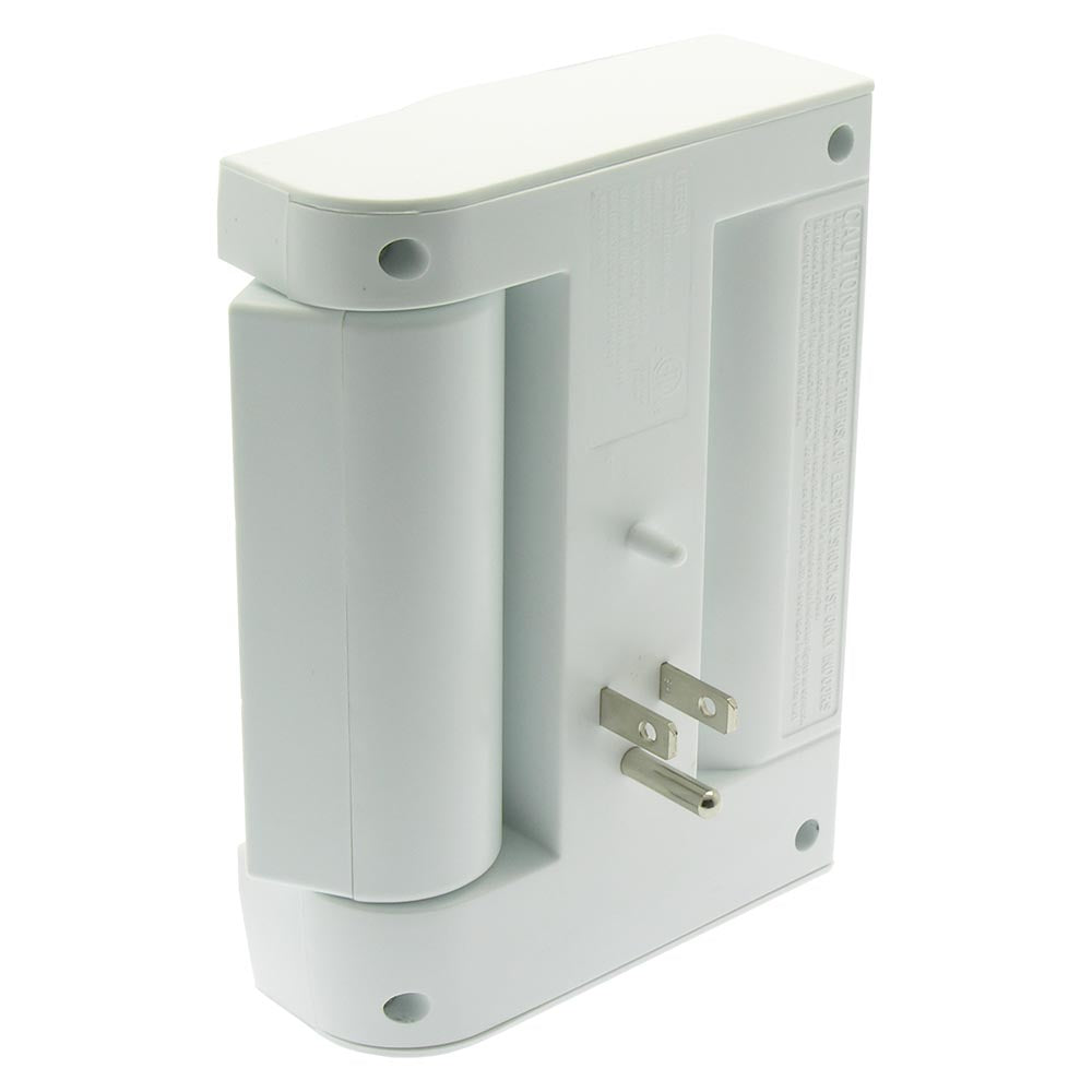 6 Outlet  Swivel  3Prong  Wall Tap Adapter 300J Surge Protector