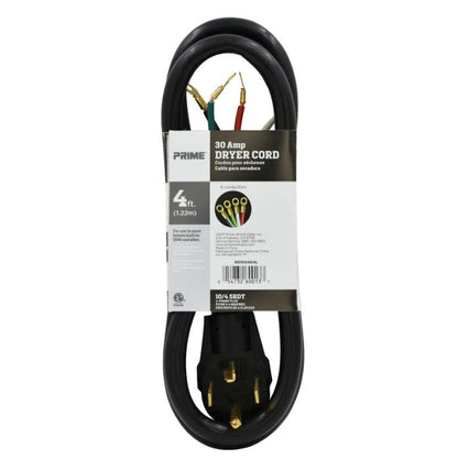4Ft 10/4 30 Amp 4-Wire Dryer Cord