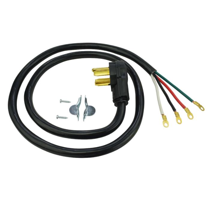 5Ft 10/4 30 Amp Black 4-Wire Dryer Cord