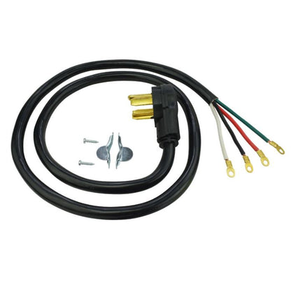 5Ft 10/4 30 Amp Black 4-Wire Dryer Cord