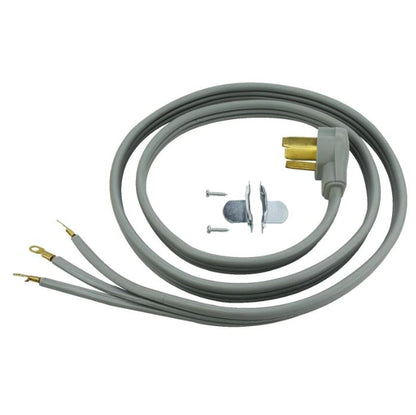 6Ft 10/3 30 Amp Gray 3-Wire Dryer Cord
