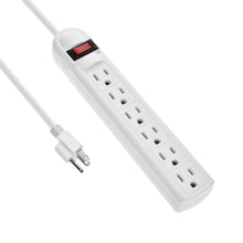 12Ft 6-Outlet Surge Protector 14AWG/3, 15A, 90J