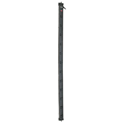 4Ft 12-Outlet Metal Power Strip with 6Ft Cord