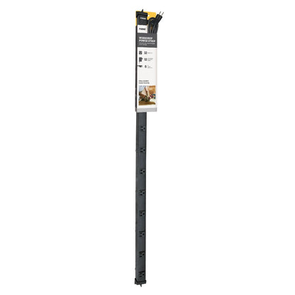 4Ft 12-Outlet Metal Power Strip with 6Ft Cord