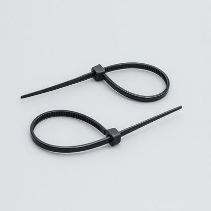 4" Nylon Cable Tie 18lbs Black 100pk