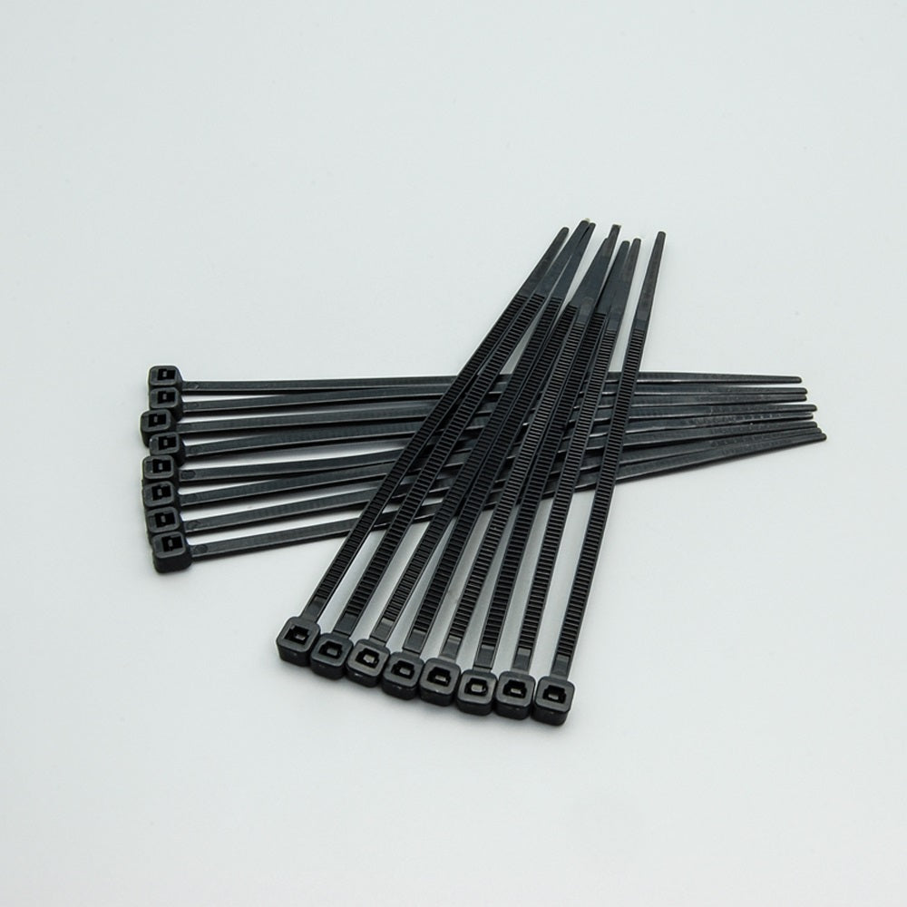4" Nylon Cable Tie 18lbs Black 100pk