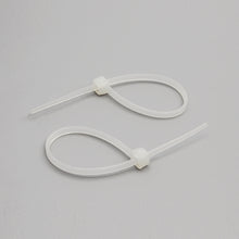 6" Nylon Cable Tie 40lbs Clear 100pk