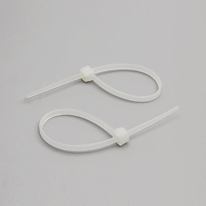 4" Nylon Cable Tie 18lbs Clear 100pk