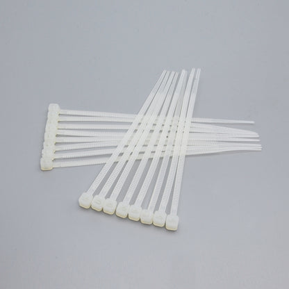 4" Nylon Cable Tie 18lbs Clear 100pk