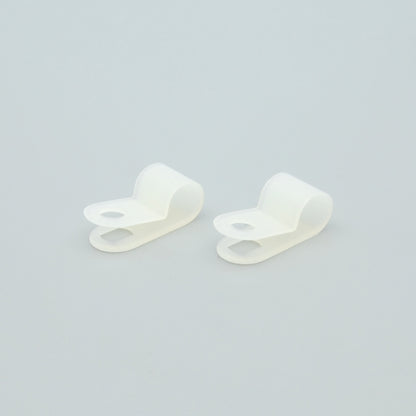R-Type Cable Clamp 1/4" Clear 100pk