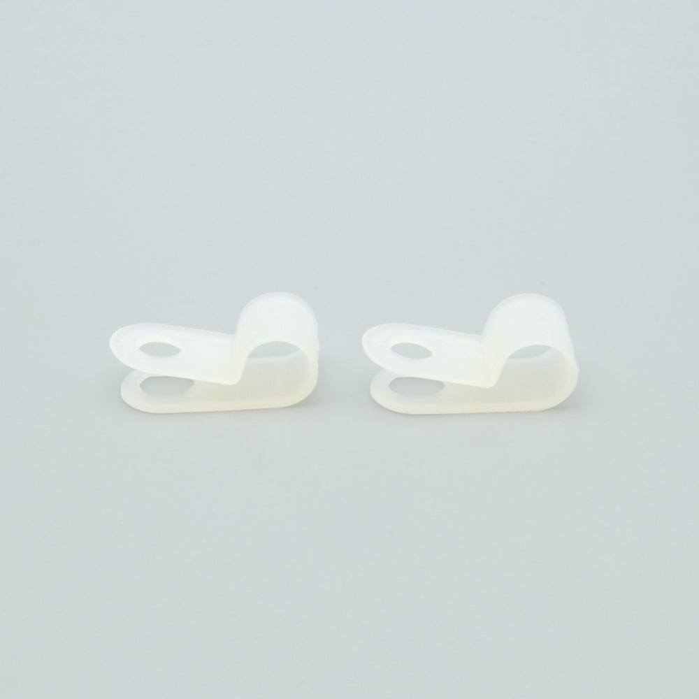 R-Type Cable Clamp 1/4" Clear 100pk