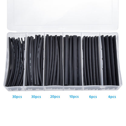 Heat Shrink Tube Kit, Black  (100pcs)