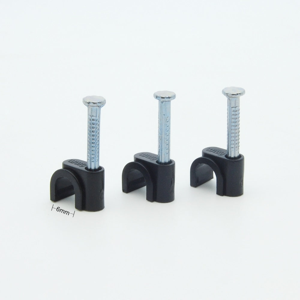 Nail-in Clip for RG59 Black 100pack
