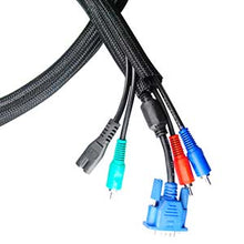 Self Closing Cable Sleeve Black 1.5" (38.1mm) x 50Ft(15.24m)