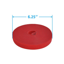 50Ft 0.8" Width Hook and Loop Strap Tape Red