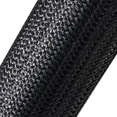 Expandable Braided Cable Sleeve Black 1" (25.4mm) X 50Ft(15.24m)
