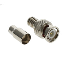 RG59 BNC Male Crimp-on Connector 2pc (Connector + Ferrule)