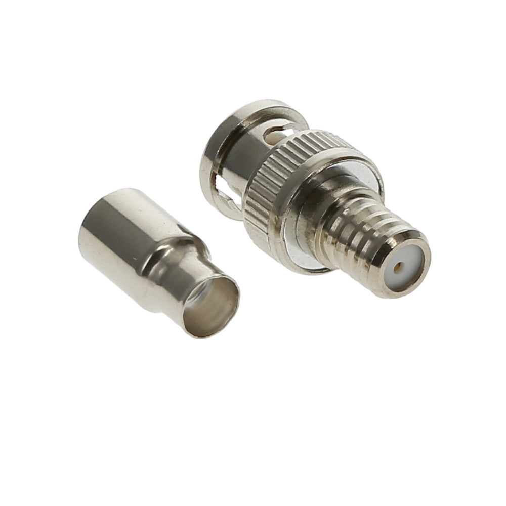 RG59 BNC Male Crimp-on Connector 2pc (Connector + Ferrule)