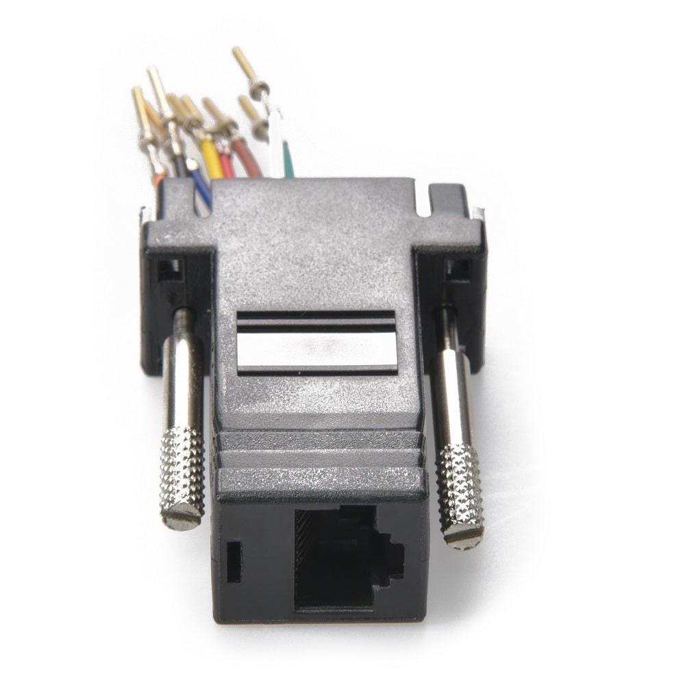DB9 Female to RJ45 Modular Adapter, Black
