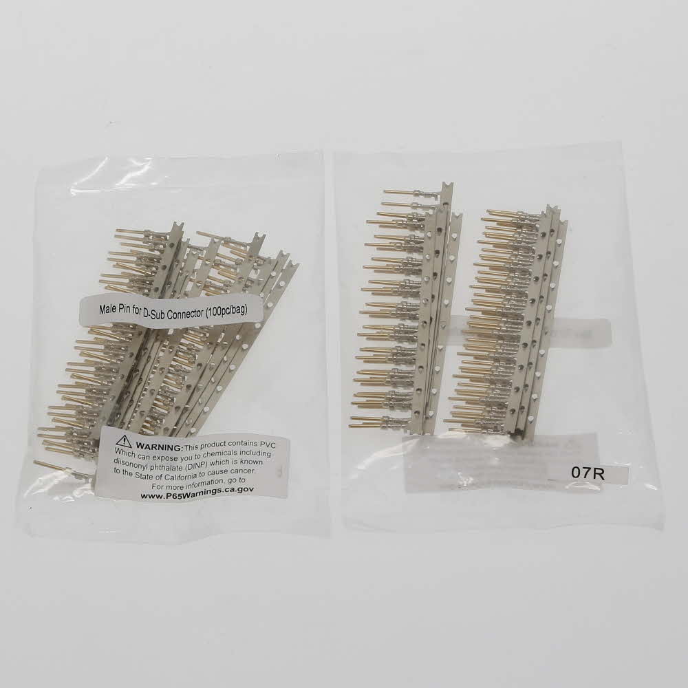 Male Pin for D-Sub Connector (100pc/bag)
