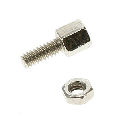 D-Sub Hex Head Screw with Nut 4-40UNC, 100pcs/Bag