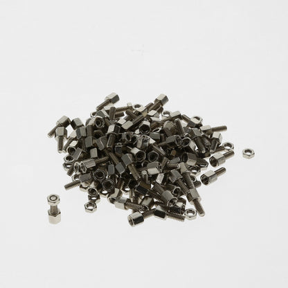 D-Sub Hex Head Screw with Nut 4-40UNC, 100pcs/Bag